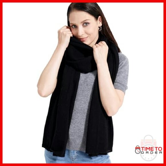 Extra Large Cashmere Blend Wrap Scarf Shawl Travel Blanket 87x28 - Picture 5 of 8